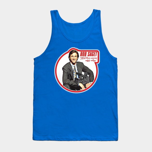 Retro Bob Saget 90s Style AFV Tribute Tank Top by darklordpug